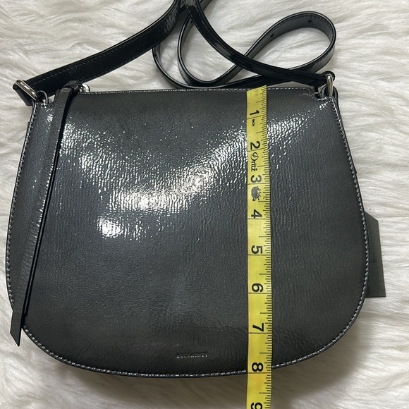 ALLSAINTS Captain Round Crossbody Ash Grey NWT - Picture 8 of 13